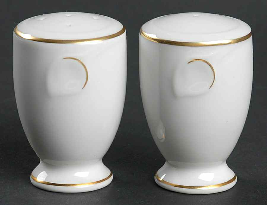 Fleuron Gold Salt & Pepper Set by Hutschenreuther-1