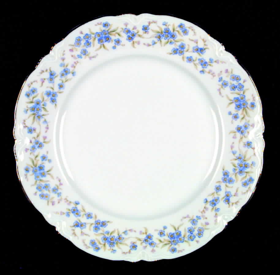 Forget Me Not Dinner Plate by Hutschenreuther-1