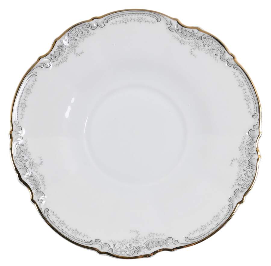 Lorelei Loreley (Gold, White) Saucer for Cream Soup Bowl by Hutschenreuther-1