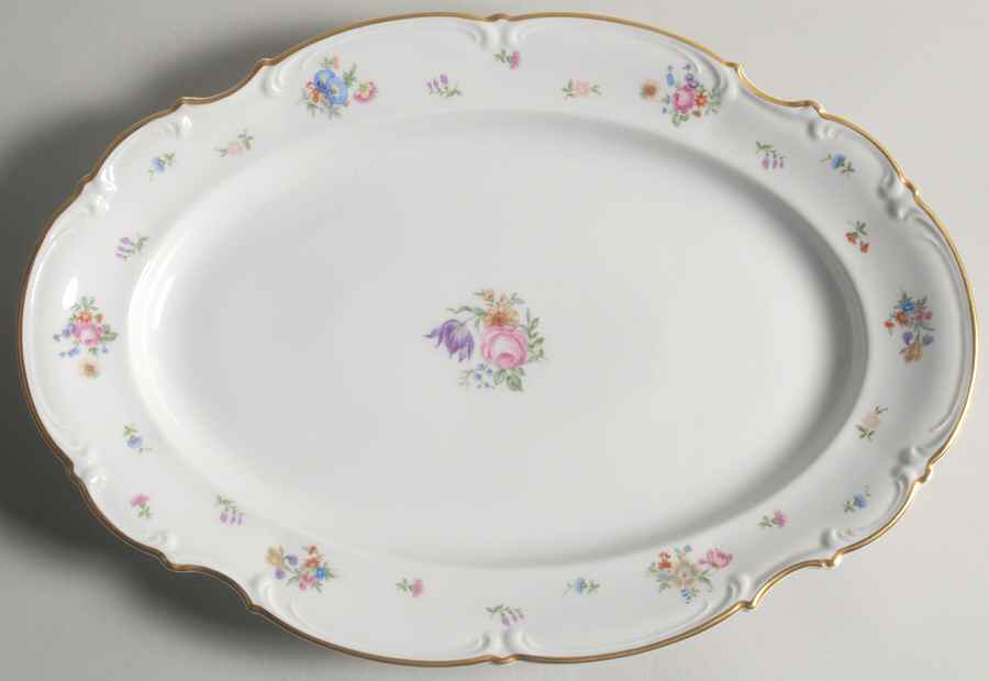 Mayfair (White, 7619) 15" Oval Serving Platter by Hutschenreuther-1