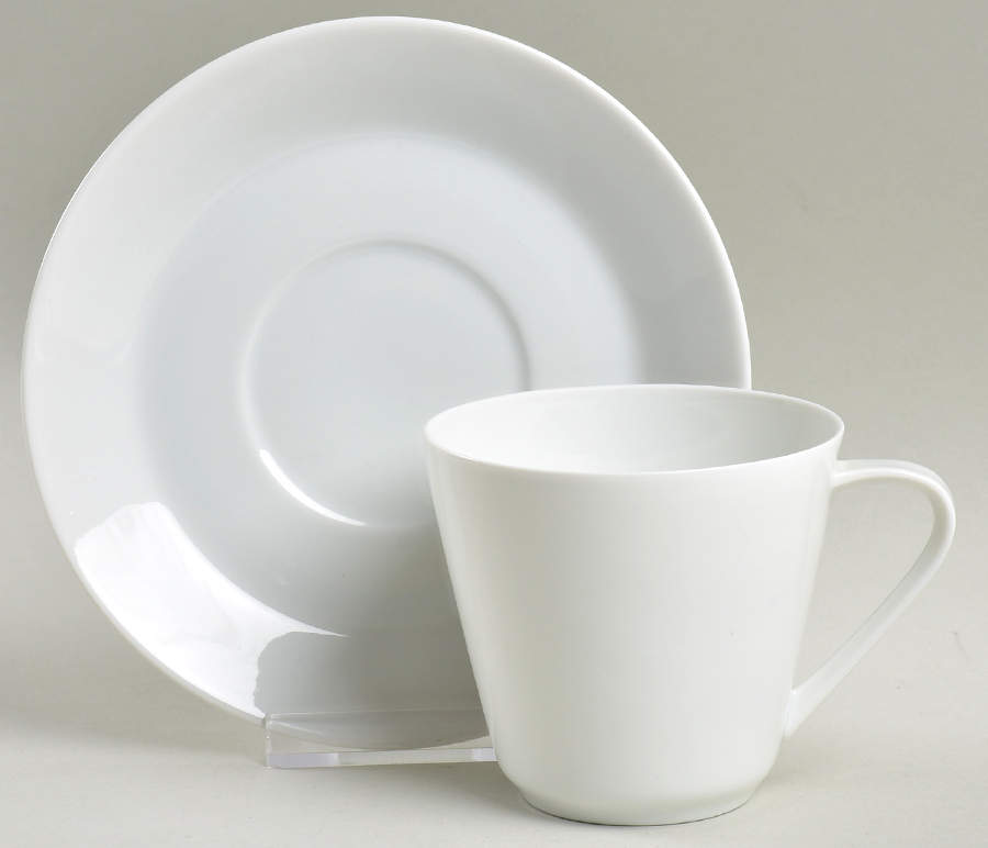 Noblesse Flat Cup & Saucer Set by Hutschenreuther-1