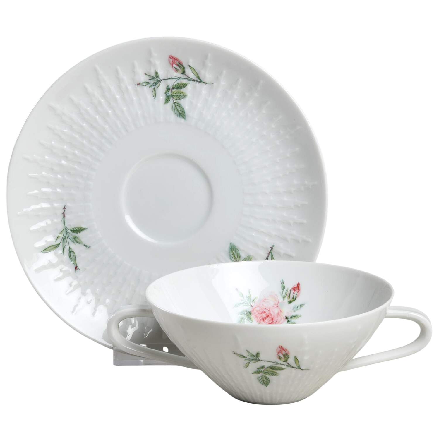 Rosita Flat Cream Soup Bowl & Saucer Set by Hutschenreuther-1