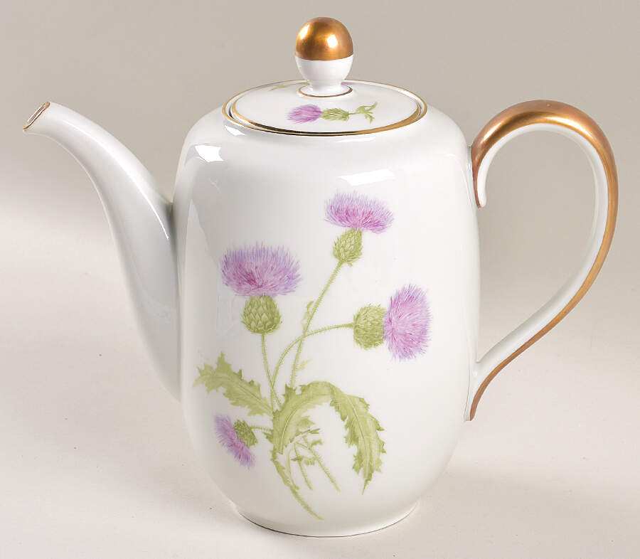 Scotch Thistle Coffee Pot & Lid by Hutschenreuther-1