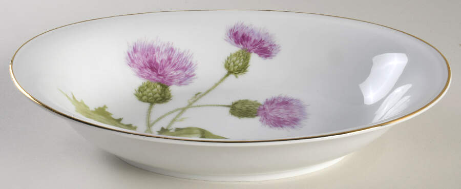 Scotch Thistle 10" Oval Vegetable Bowl by Hutschenreuther-1