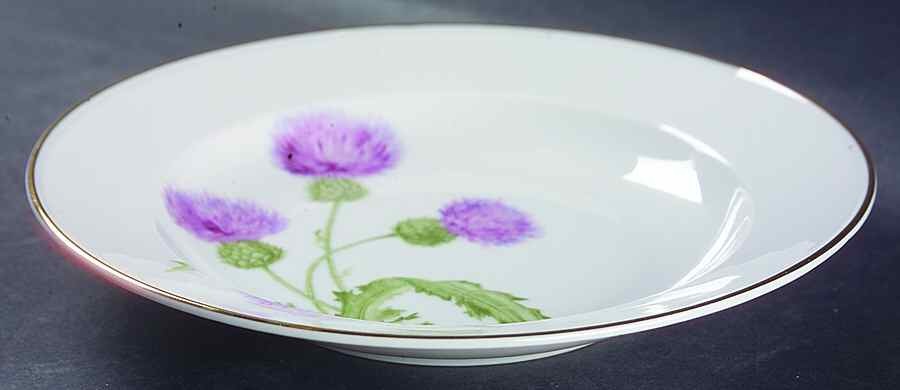 Scotch Thistle Rim Soup Bowl by Hutschenreuther-1