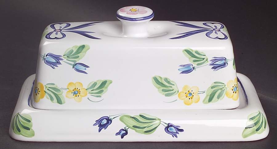 Bow 1/4 Lb Covered Butter by Herend Village-1
