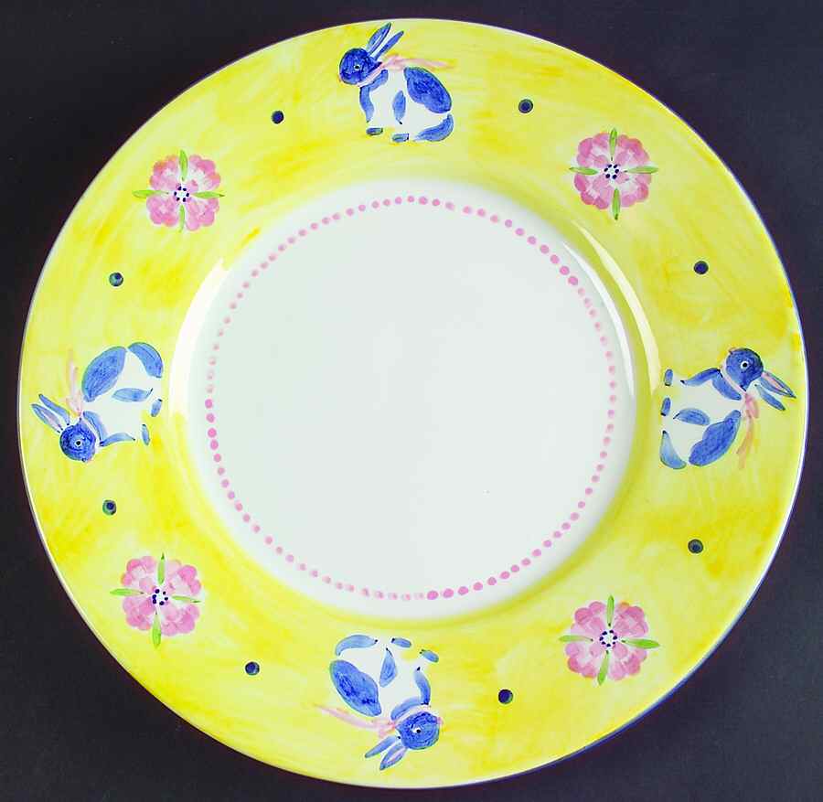 Rabbit Rabbit Dinner Plate by Herend Village-1