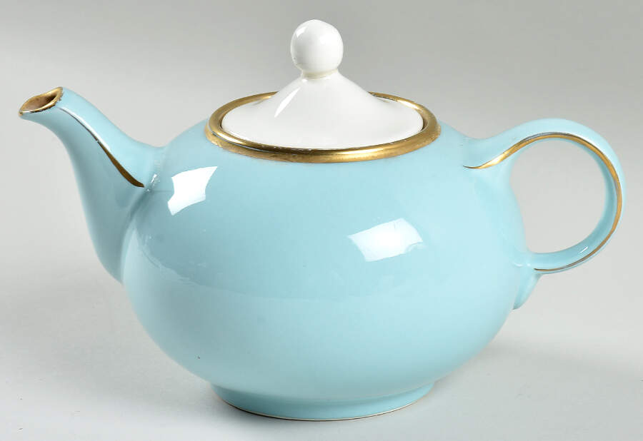 Blue Belle No 1 Tea Set (Smooth) Morning Teapot & Lid by Hall-1