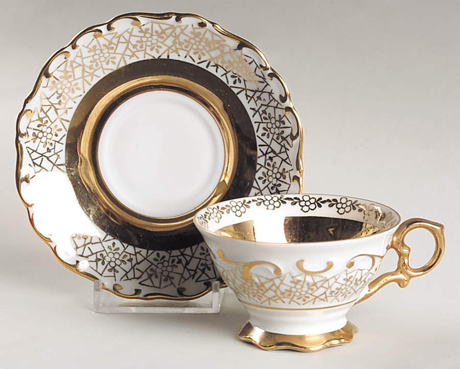 HDR2 Footed Demitasse Cup & Saucer Set by House Dresden-1