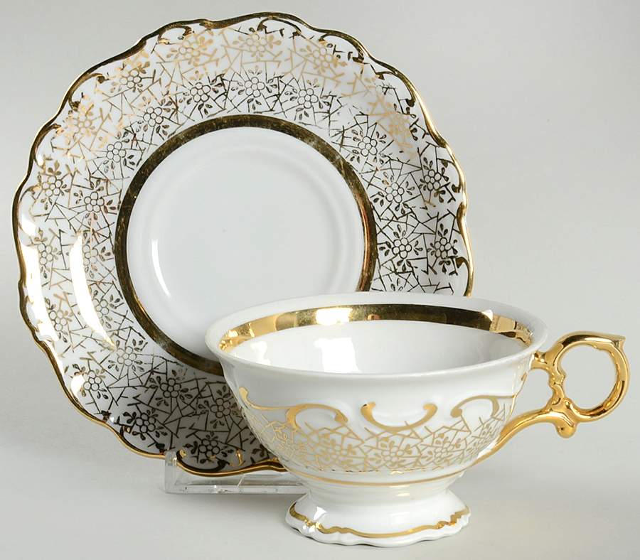 HDR2 Footed Cup & Saucer Set by House Dresden-1