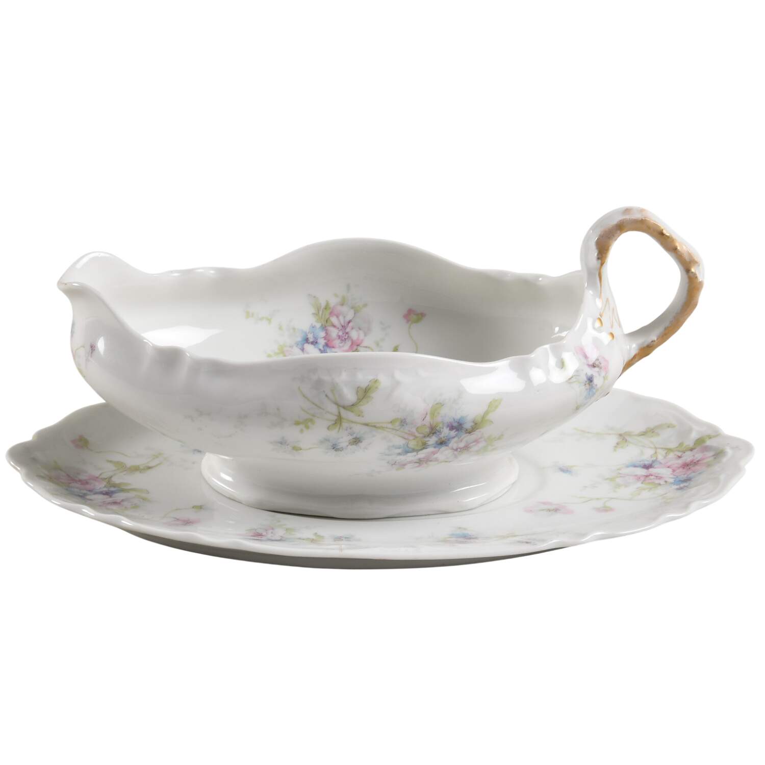 Schleiger 156c Gravy Boat & Underplate by Haviland-1