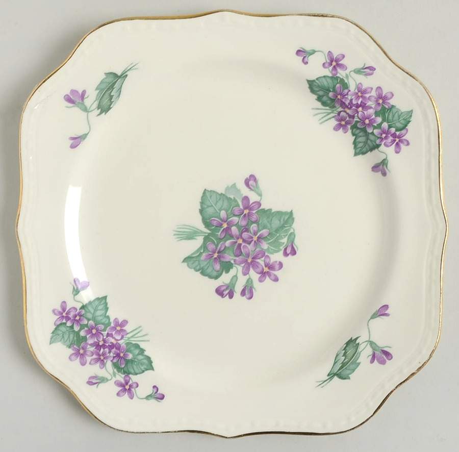 Nosegay Square Salad Plate by Homer Laughlin -1