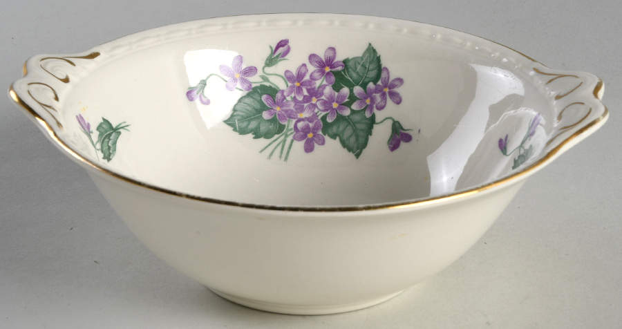 Nosegay Lugged Cereal Bowl by Homer Laughlin -1