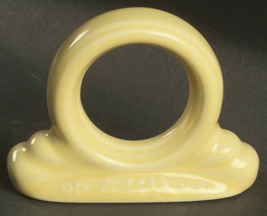 Fiesta Yellow (Intro 1987) Napkin Ring by Homer Laughlin -1