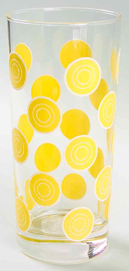 Fiesta Yellow (Intro 1987) 16 Oz Glassware Tumbler by Homer Laughlin -1