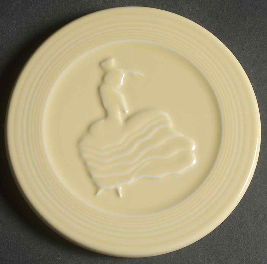 Fiesta Yellow (Intro 1987) Trivet by Homer Laughlin -1