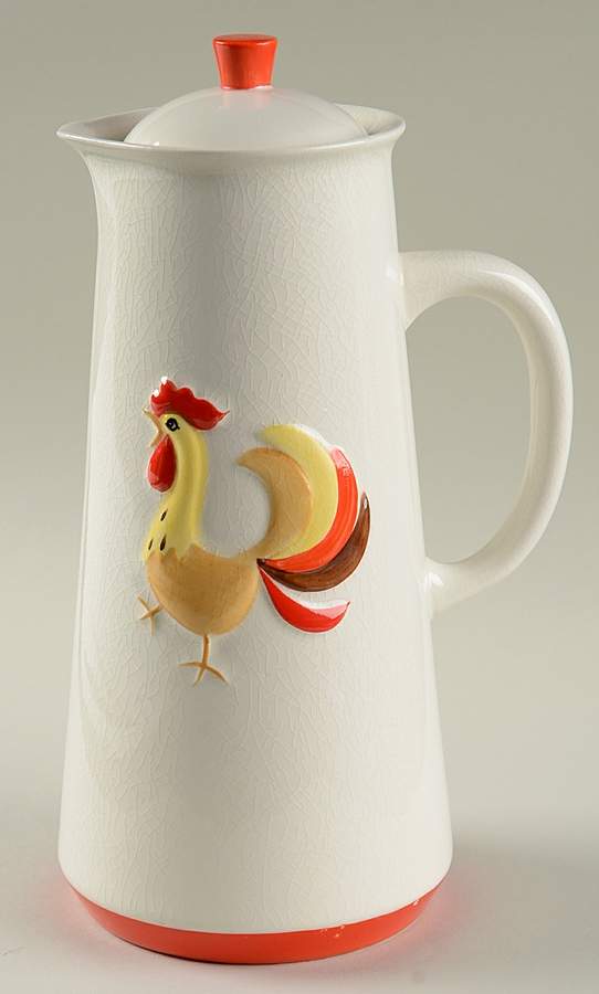 Coq Rouge Coffee Pot & Lid by Howard Holt-1