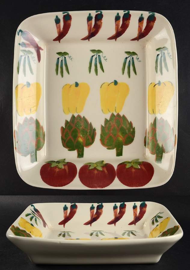 Farmer's Market 12" Square Serving Bowl by Hartstone-1