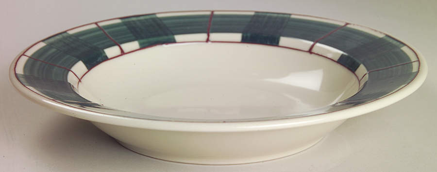 Buffalo Check Large Rim Soup Bowl by Hartstone-1