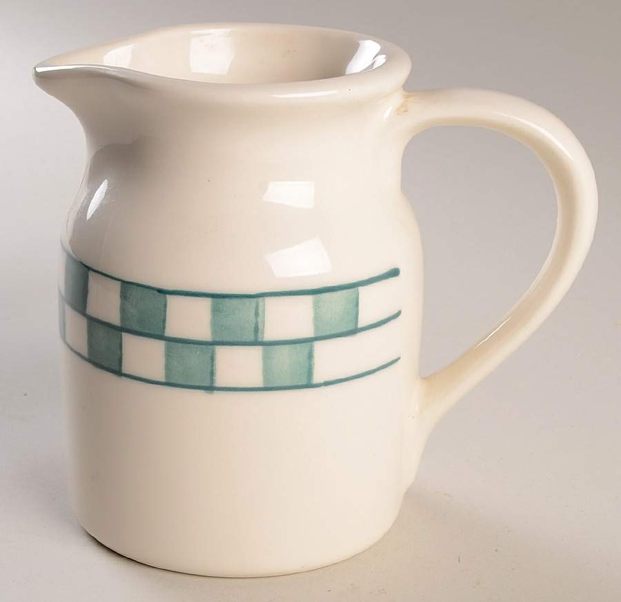 Green Checks 32 Oz Pitcher by Hartstone-1