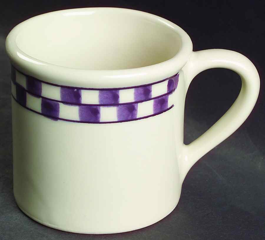 Plum Checks Mug by Hartstone-1