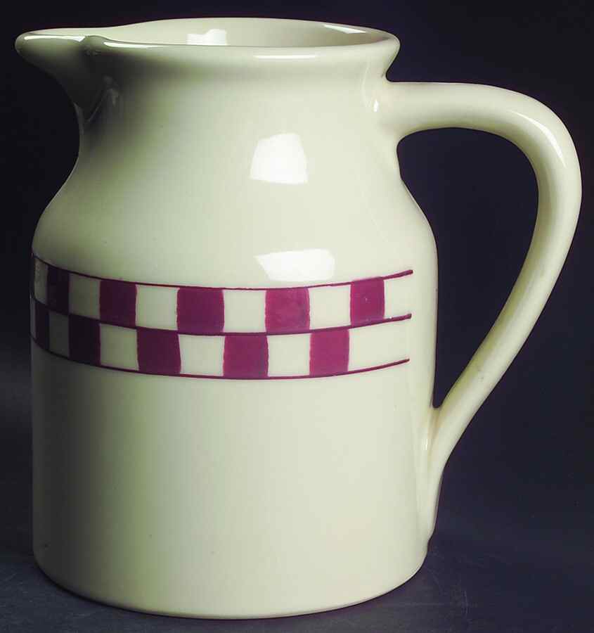 Red Checks 64 Oz Pitcher by Hartstone-1