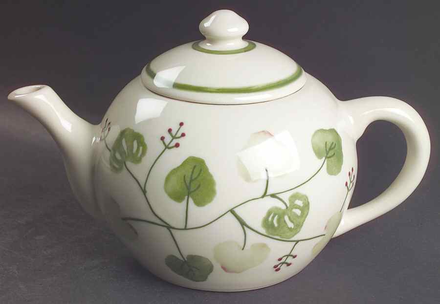Geranium Teapot & Lid by Hartstone-1