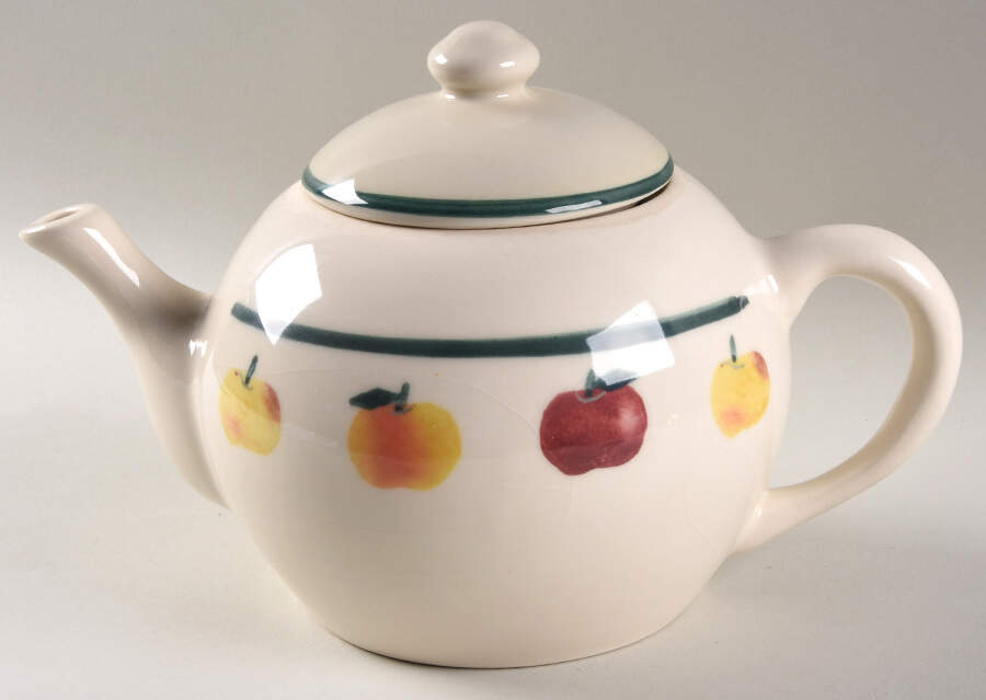 Golden Delicious Teapot & Lid by Hartstone-1