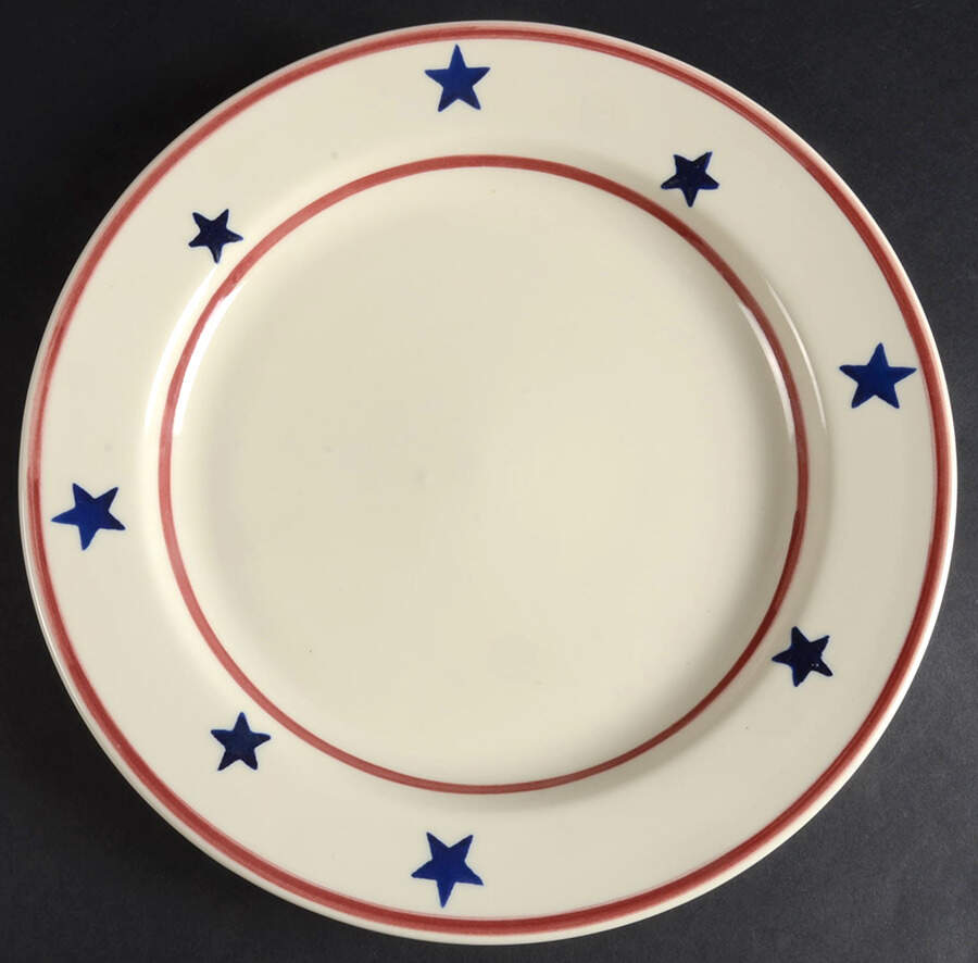 Stars & Stripes Dinner Plate by Hartstone-1