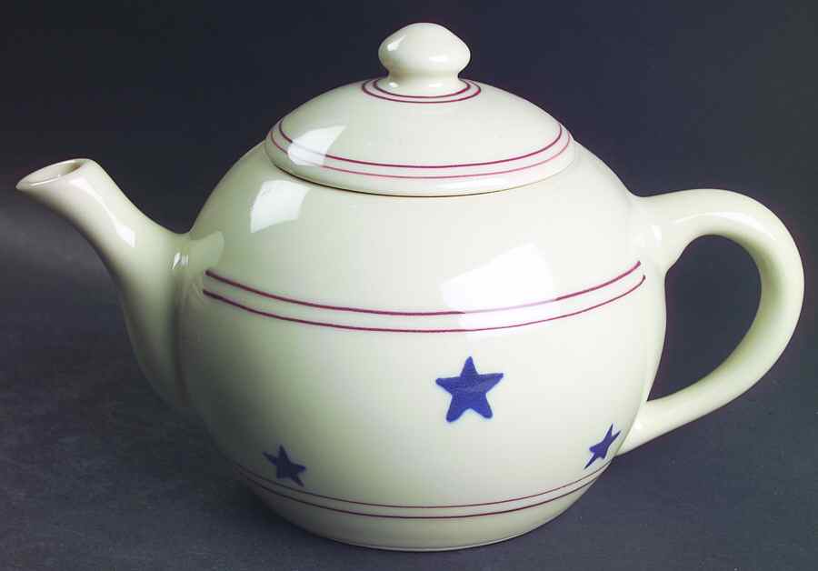 Stars & Stripes Teapot & Lid by Hartstone-1