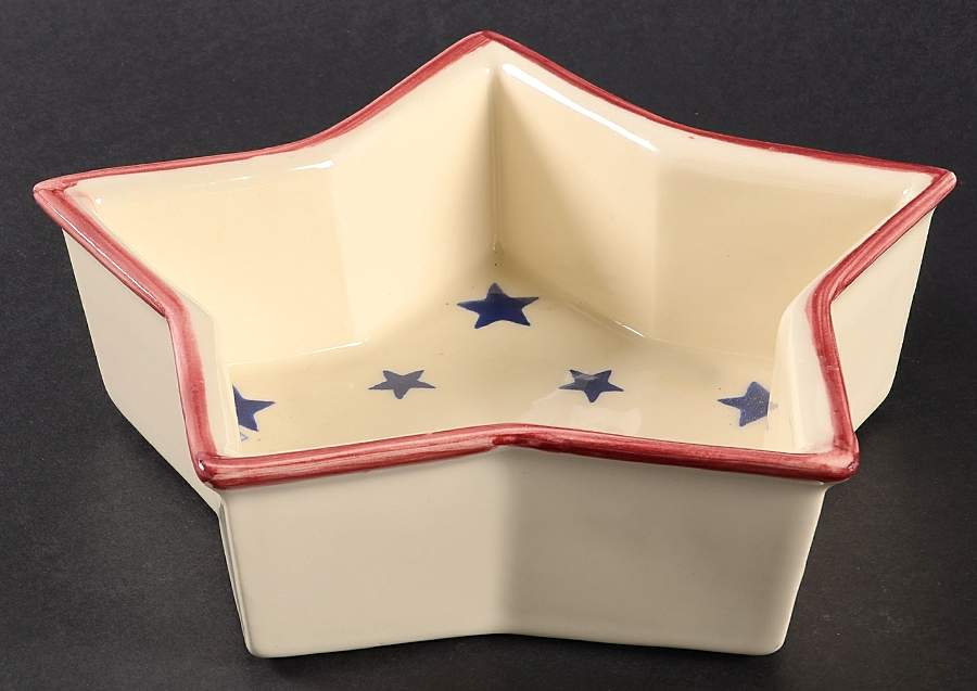 Stars & Stripes Large Star Shaped Dish by Hartstone-1