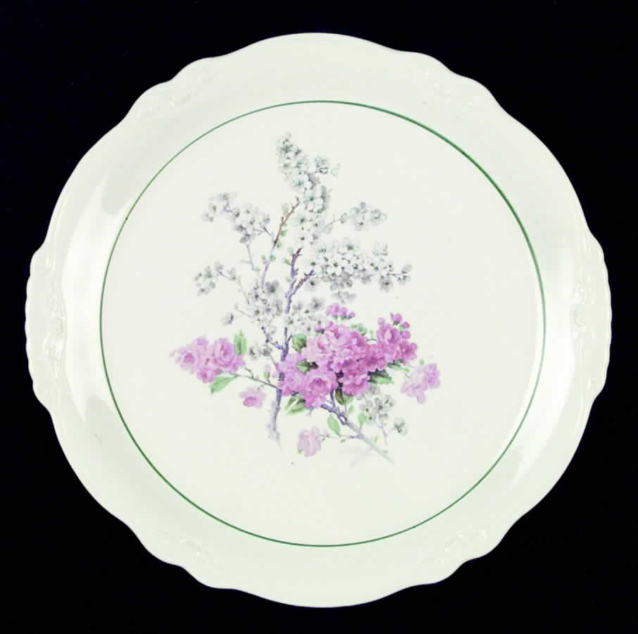 HLC897 Handled Cake Plate by Homer Laughlin -1