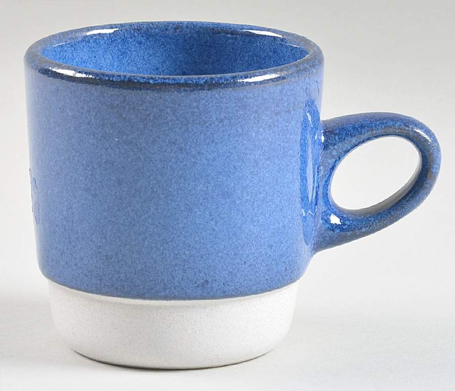 Opal Blue (Rim Shape) Flat Cup by Heath-1
