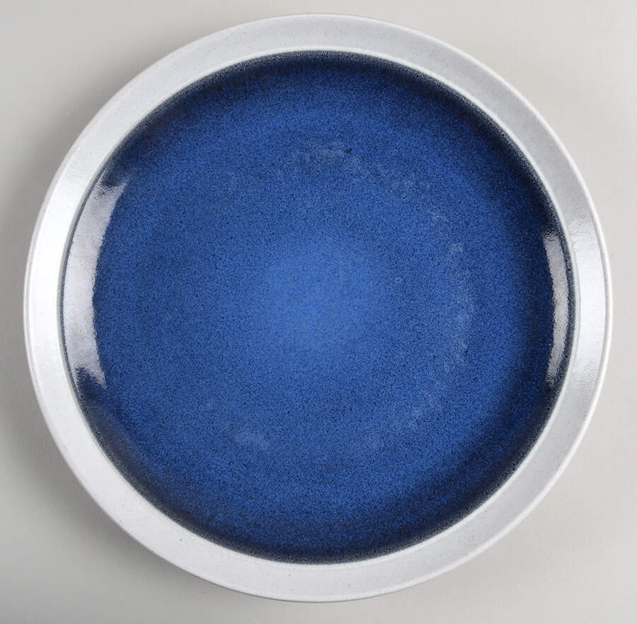 Opal Blue (Rim Shape) Dinner Plate by Heath-1
