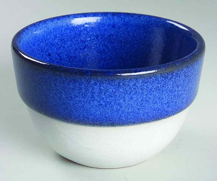 Opal Blue (Rim Shape) Custard Cup by Heath-1