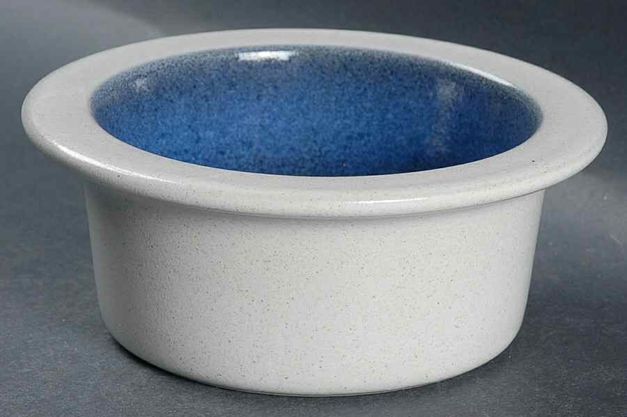 Opal Blue (Rim Shape) Open Individual Casserole by Heath-1