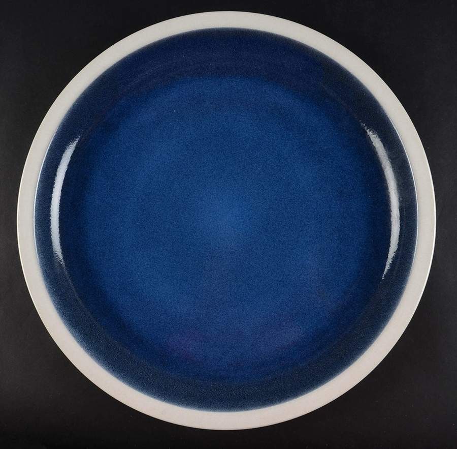 Opal Blue (Rim Shape) 14" Chop Plate (Round Platter) by Heath-1