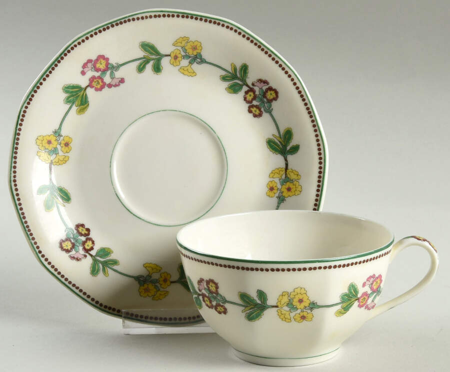 H812 Flat Cup & Saucer Set by Haviland-1