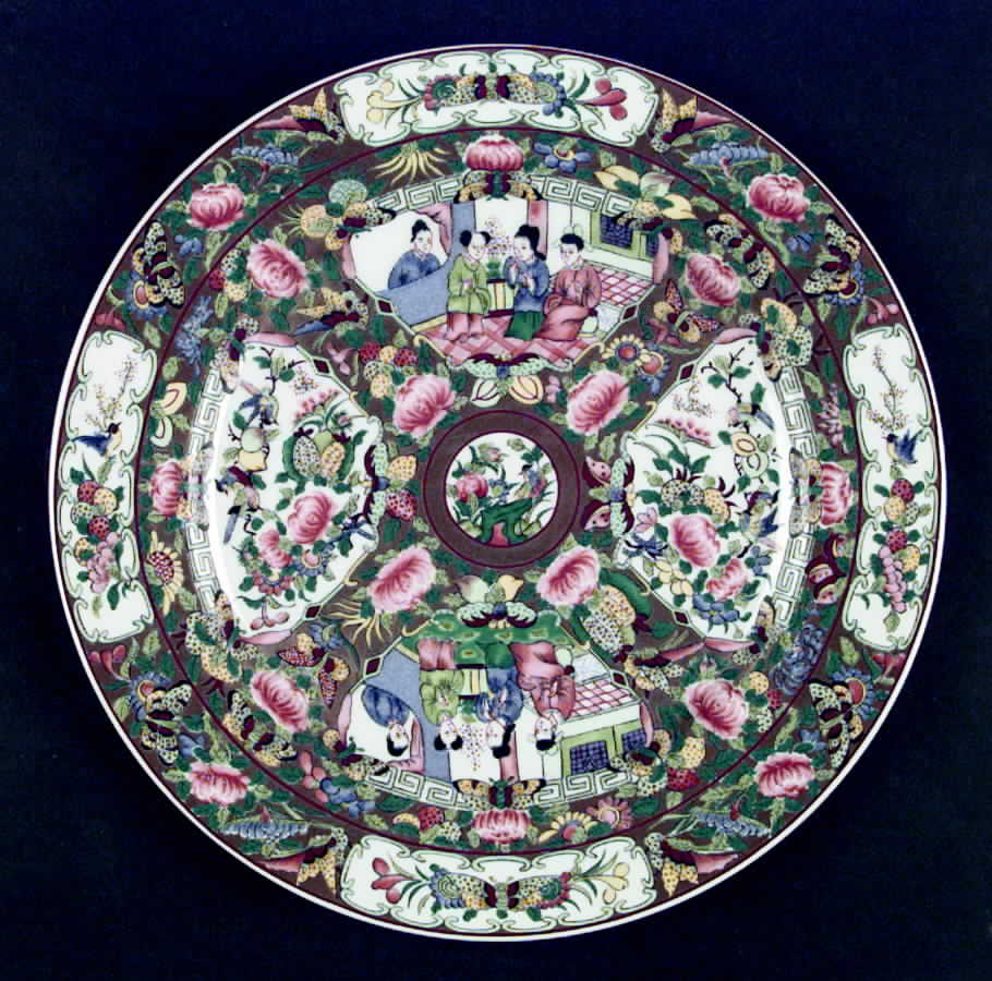 Canton Rose Design Dinner Plate by Hong Horizons-1