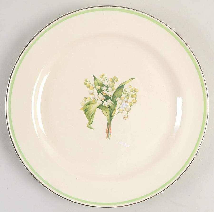 Lily of The Valley Dinner Plate by Homer Laughlin -1