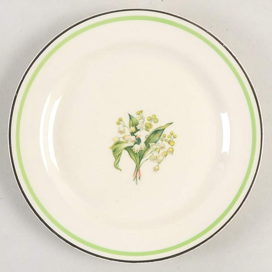 Lily of The Valley Bread & Butter Plate by Homer Laughlin -1