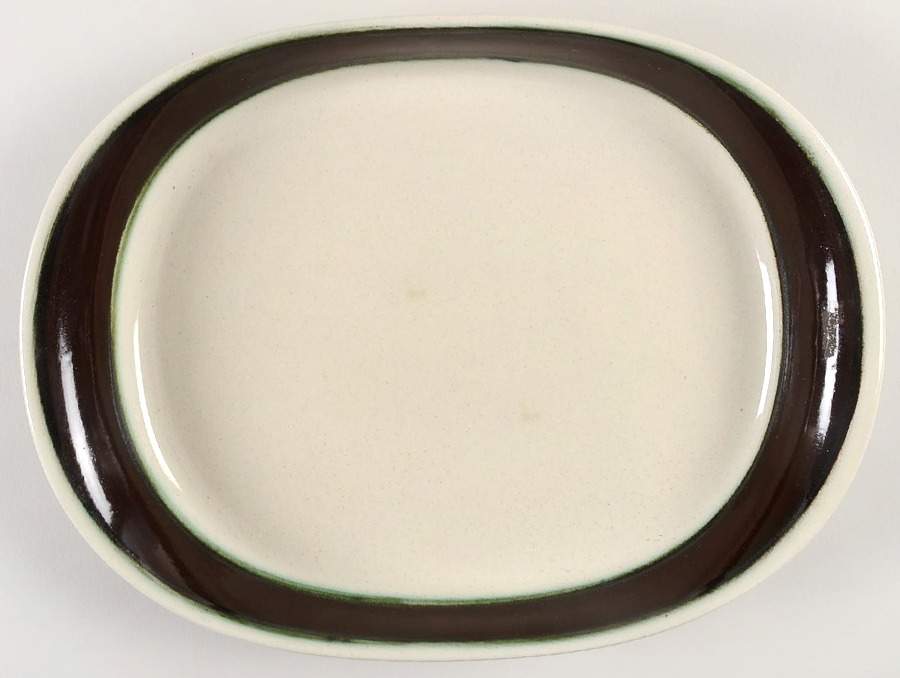 Agat 11" Oval Serving Platter by Hoganas Keramiks-1