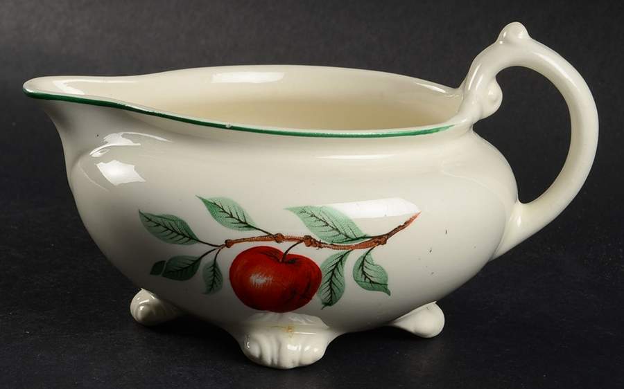 Red Apple (Rim Shape) Creamer by Homer Laughlin -1