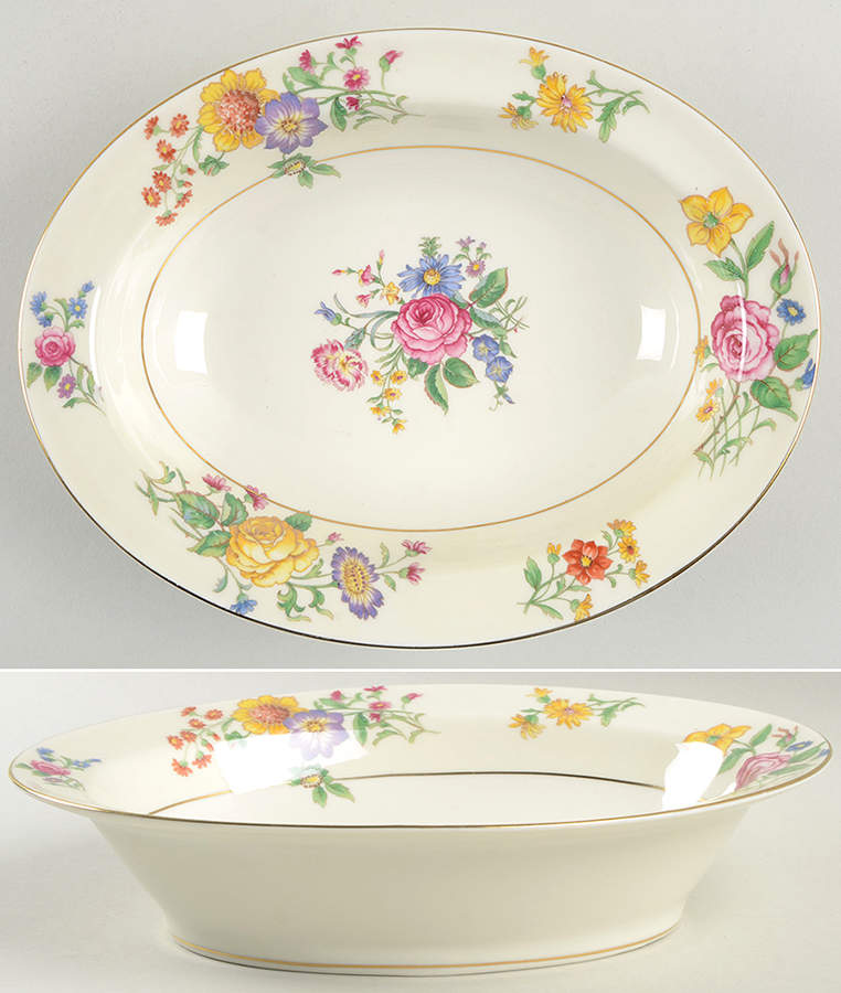 Glendale 9" Oval Vegetable Bowl by Haviland-1