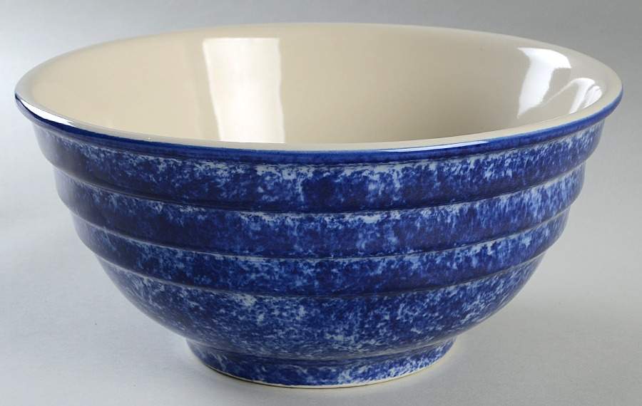 Jewel Tones Sapphire 11" Ribbed Mixing Bowl by Hartstone-1