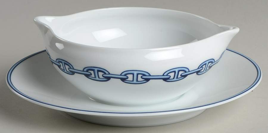 Chaine D'Ancre (Blue) Sauce Boat No Lid by Hermes-1