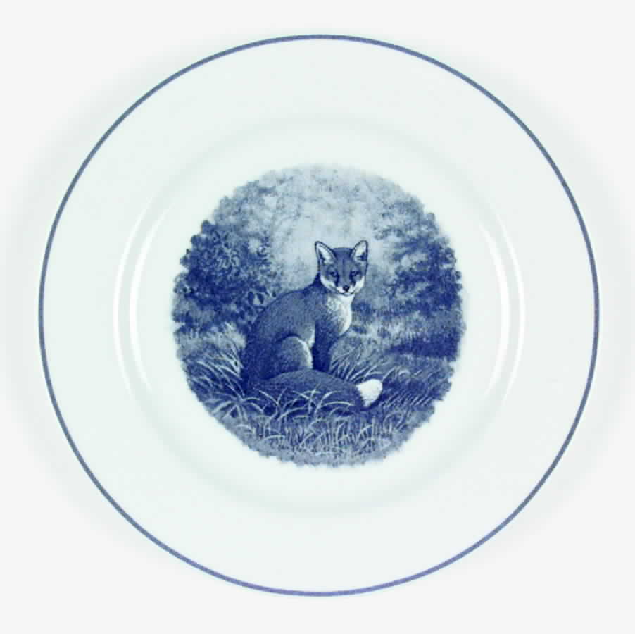 Animalia Ardoise (Gray) Dessert/Pie Plate by Hermes-1