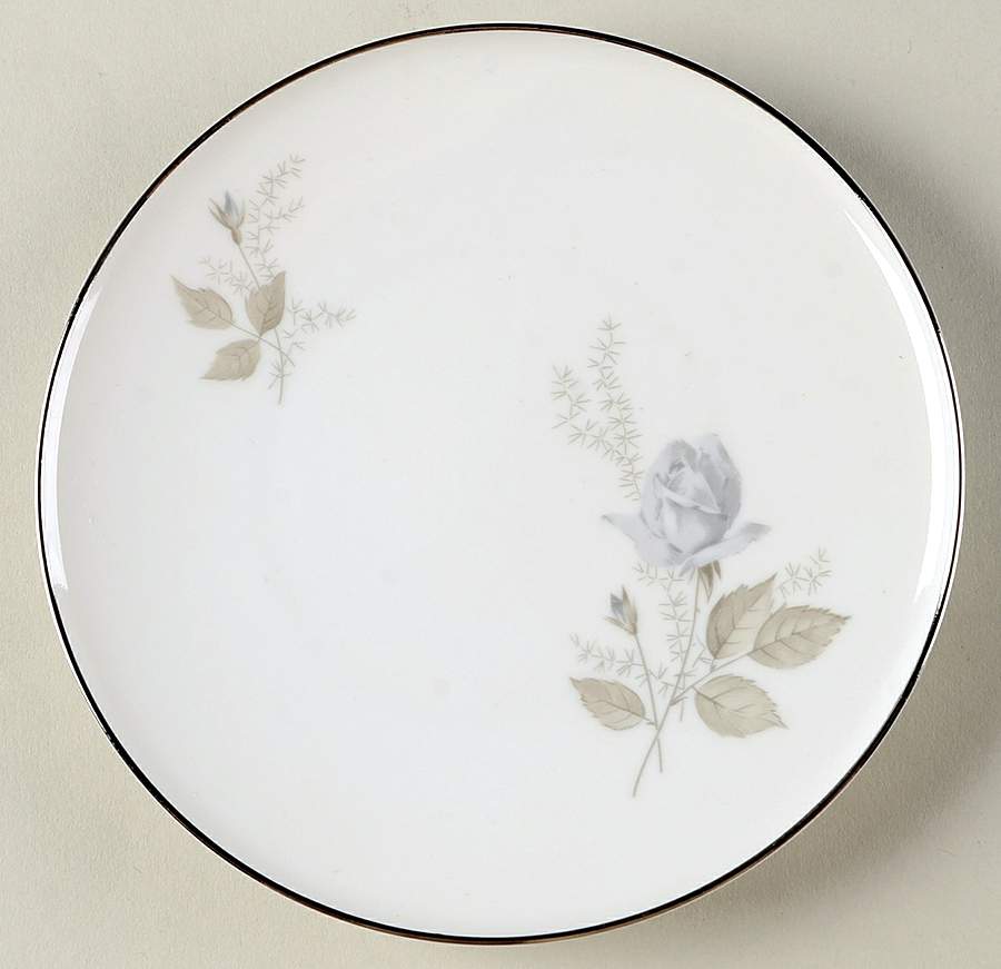 Grey Rose Bread & Butter Plate by Heinrich - H&C-1