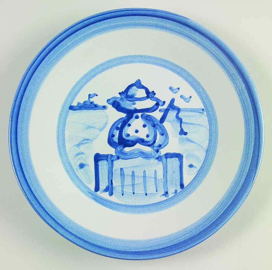 Fisherman Luncheon Plate by M A Hadley-1