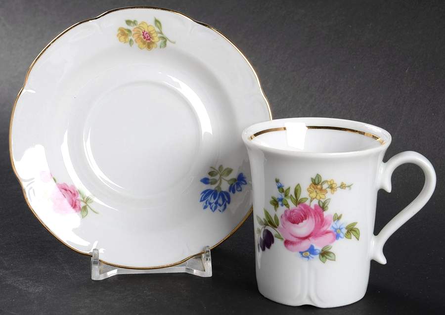 HEP16 Flat Demitasse Cup & Saucer Set by Graf Von Henneberg-1